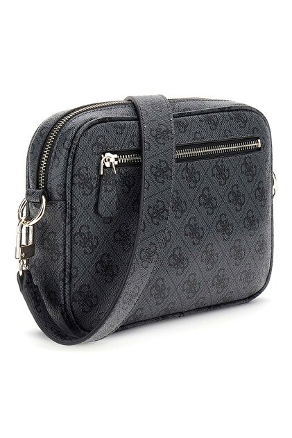 Guess Meridian II Kamera Çantası S Kömür Logosu Hwsg6974140