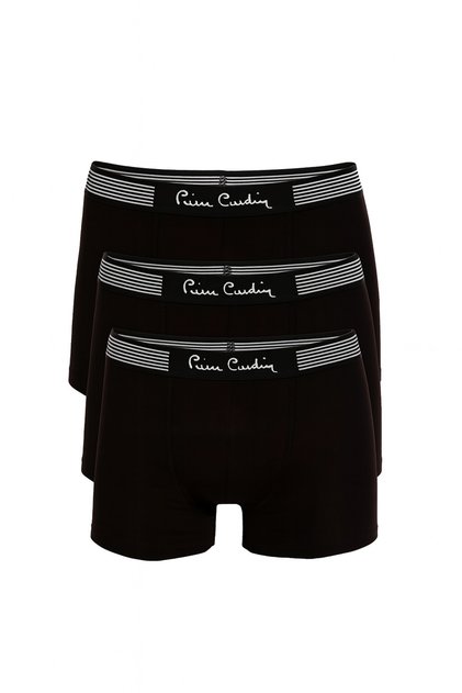 Men's Black Classic Cotton 3-Piece Boxer Boxed