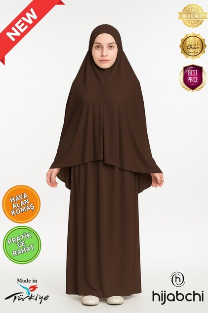 Practical Prayer Garment - Breathable Air-Conditioned Fabric - New Collection - Bitter Brown