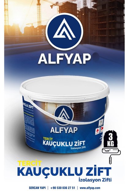 Kauçuklu Zift İzolasyon Zifti 3 Kg