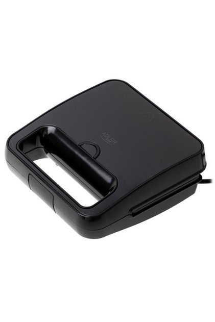 Aparat de făcut sandvișuri AD 3079, 1200 W, Plăci antiaderente, Design în formă de scoică (Negru)