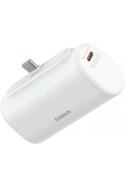 Εξωτερική μπαταρία Compact P10068306213-00, 5000 mAh, 20 W, PD + FQI, 2 x USB-C (Λευκό)