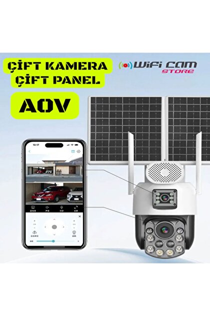 WIFICAM PLUS 36X Optik Zoom İcsee Solar Kamera AOV 7/24 Kayıt Not