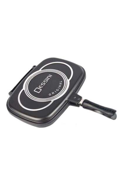 Double Side Granite Grill Pan Black 40cm