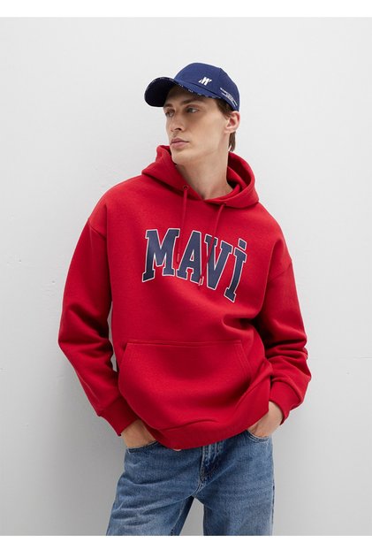 Oversized (Wide Cut) Sweatshirt with Logo Print