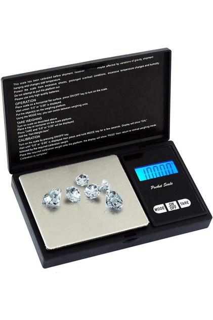 Compact digital jewelry scale, 100g x 0.01g, multi-colored