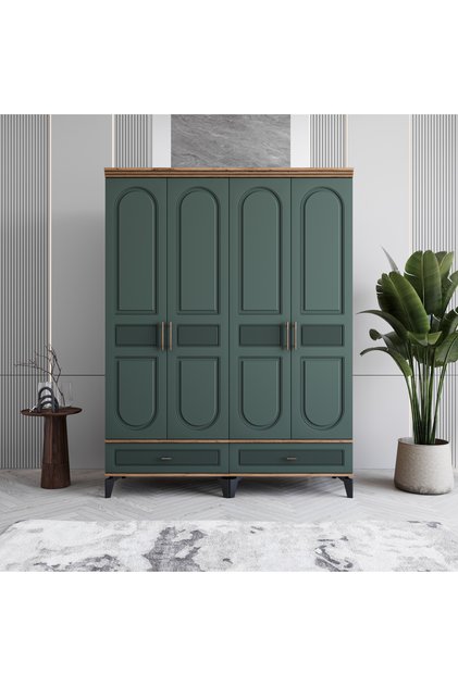 Libra 4 Kapaklı Çekmeceli Gardırop %100 MDF