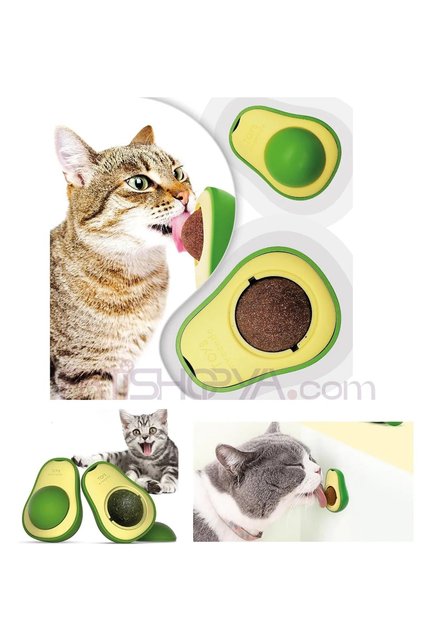 Avokado Tasarımlı Kedi Yalama Topu