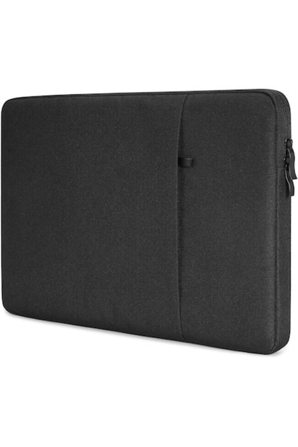 Husă pentru laptop de 15 inch, impermeabilă, interior căptușit, neagră, 40x30x2cm