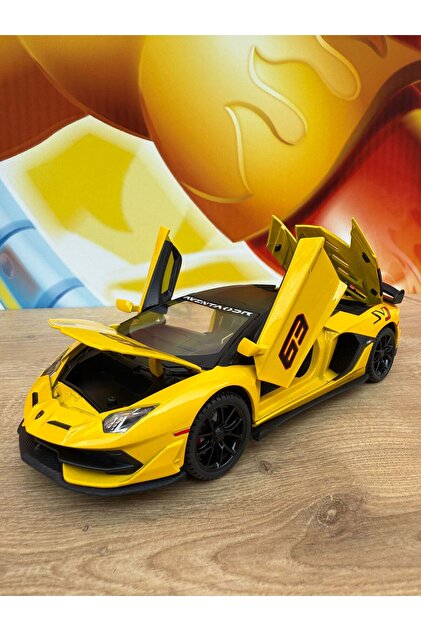 scntoys LAMBORGHİNİ AVENTADOR SVJ DİECAST MODEL ARABA SESLİ IŞIKLI