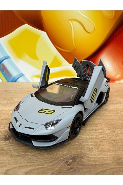 scntoys LAMBORGHİNİ AVENTADOR SVJ DİECAST MODEL ARABA SESLİ IŞIKLI
