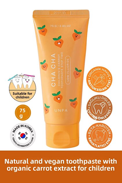 Unpa Cha Cha - Natural and Vegan Korean Toothpaste for Children
