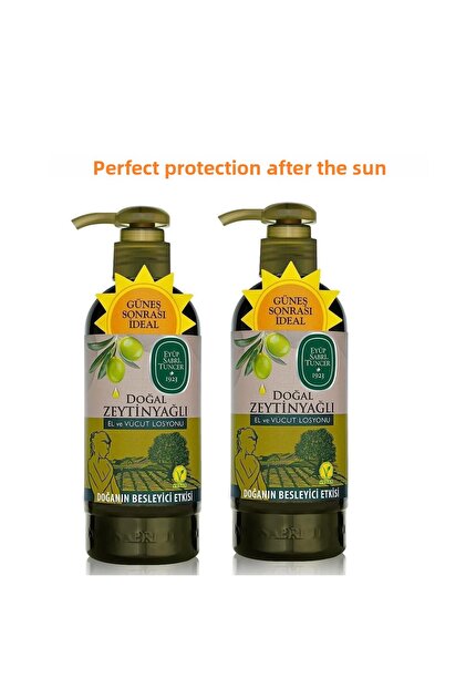 Eyüp Sabri̇ Tuncer after Sun Protection, Hand and Body Lotion with Natural Olive Oil 250 ml X 2 Pcs