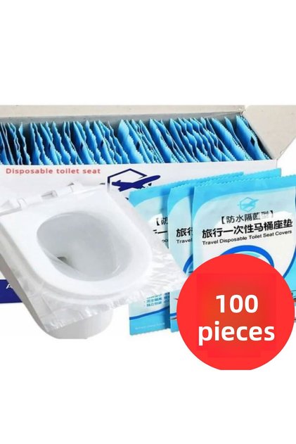 100 Pieces Disposable Toilet Seat Covers Toilet Seat Bags Toilet Seat Cover Dispenser