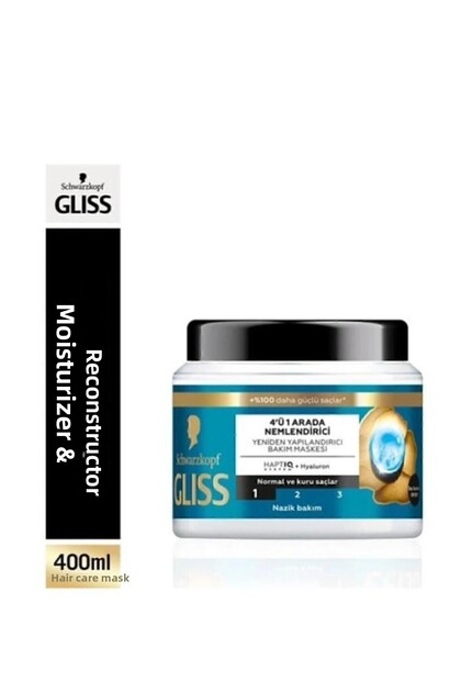 4 in 1 Moisturizing & Restructuring Hair Care Mask Aqua 400 ml