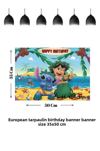 Stitch-Lilo Themed Birthday Banner