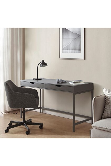 IKEA çalışma masası, koyu gri, 132x58 cm - Fiyatı, Yorumları