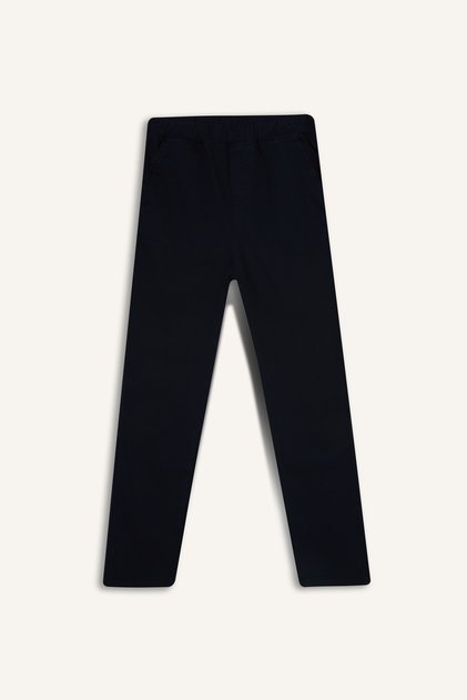 Boy's Navy Blue Gabardine School Pants T8850A623Au