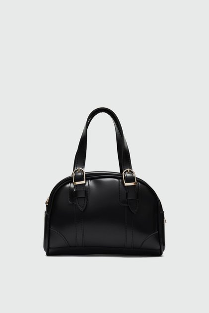 Peggy Oval Crossbody Bag Black