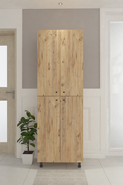 AWOX CEMRE Çok Amaçlı Dolap 4 Kapaklı 6 Bölmeli Banyo Dolabı