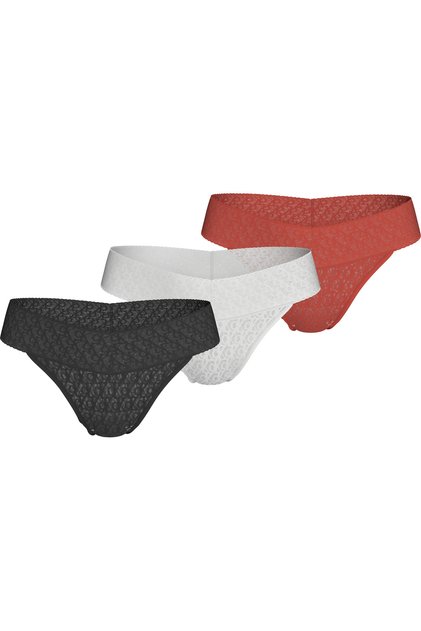 Women / Girls Black-White-Red Panties Lv00Qd5305 Waa