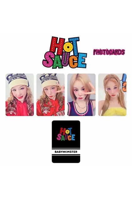 Kpop Dünyasi BABYMONSTER Pharita '' Hot Sauce '' Photocards Set