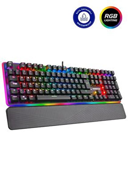 Rampage Kb-r92 Thunder Blue Switch Rgb Ledli Bilek Destekli