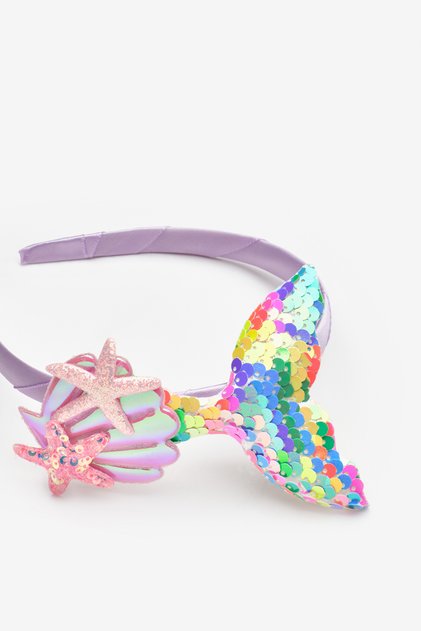 Multicolored Sequined Mermaid Figured Girl's Crown