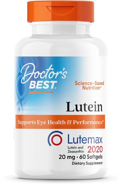 Lutein Featuring Lutemax, Non-GMO, Gluten Free, Eye Health, 20 mg, 60 Softgels