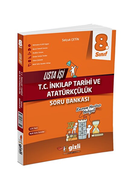 Gizli Yayınları 2025 8. Sınıf Türkçe Usta Işi Soru Bankası Kavram
