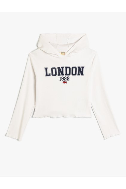 Hooded Sweatshirt City Printed Cotton