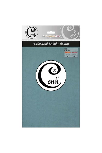 Cenk Write 357 Koy Nile Solid Color 100 cm with Imported Bag