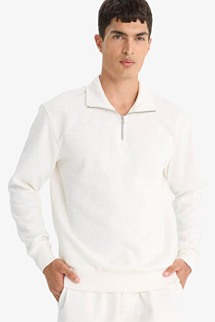 Swea alb pentru bărbați tricou X7405AZ/WT32