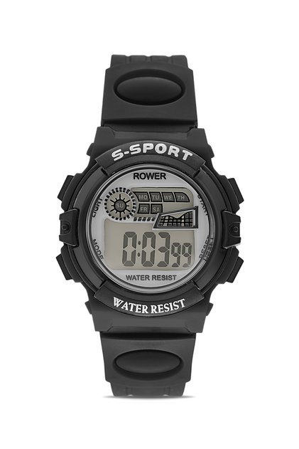 Rwr Collection Children &Apos; S Digital Black Silicone Wrist Watch Tctsr005003S0304