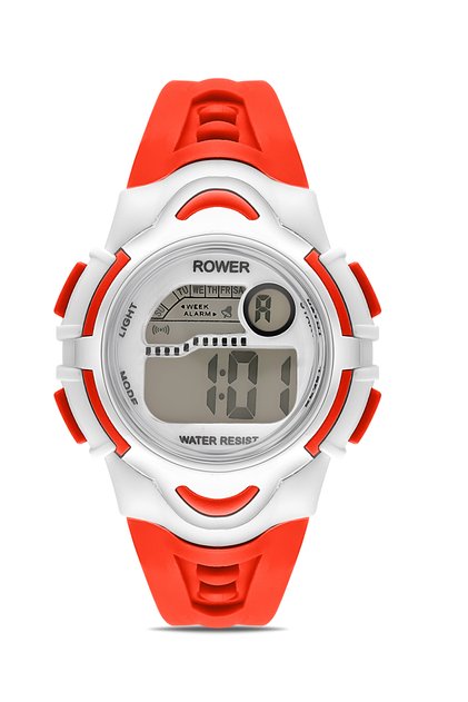Rwr Collection Children &Apos; S Digital Red Silicone Wrist Watch Tctsr005304S0326