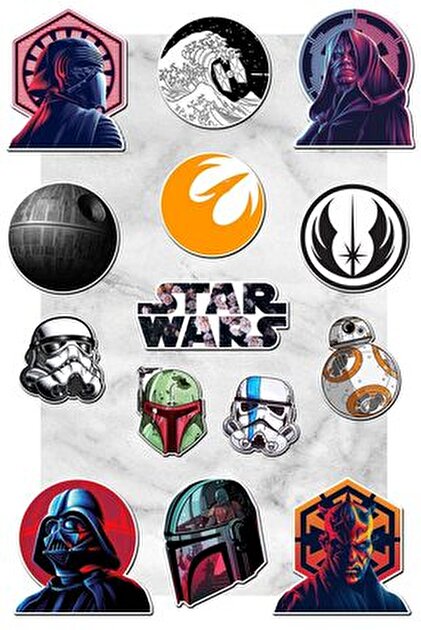 MS Major Selection Star Wars Temalı Laptop Notebook Tablet Sticker Seti ...