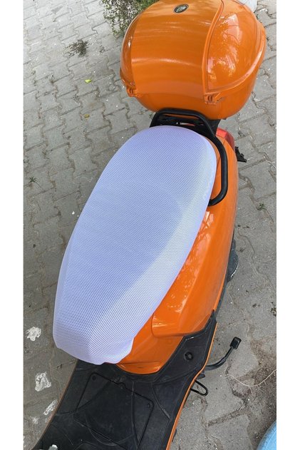 Motorcycle Saddle Cover White XXXL Size for Tvs Jupiter,Arora Cappucino,Honda Pcx,Honda Activa 125