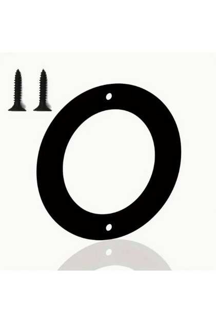 Wall - Door - Letter Outdoor Size 20 cm - Cnc Cut Letter Black O Letter