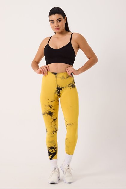 Batik Pattern Seamless Stretchy and Recovery Push-Up Sports Leggings