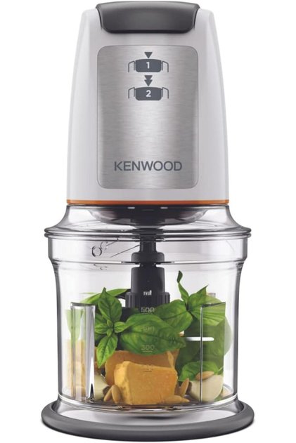 Chopper 500W Electric Food Chopper with 500ml Bowl, Dual Speed, Stainless Steel Quad Blade,