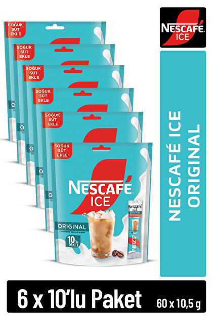 Nescafe ICE Choco Çikolata Aromalı Çözünebilir Kahve 10,6g 10'lu