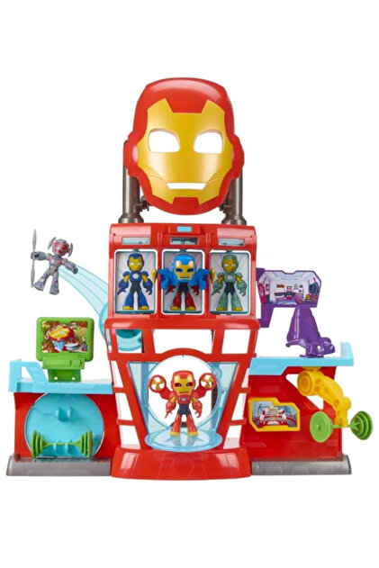 MARVEL Iron Man and His Awesome Friends Iron Quarters Oyun Seti
