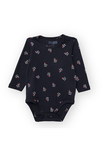 HelloBaby Unisex Uzun Kol Body Çıtçıtlı Yaka