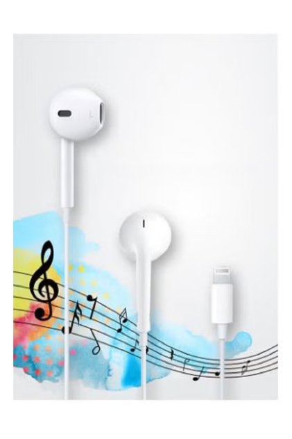 Wired In-Ear Earphones for Apple iPhone White