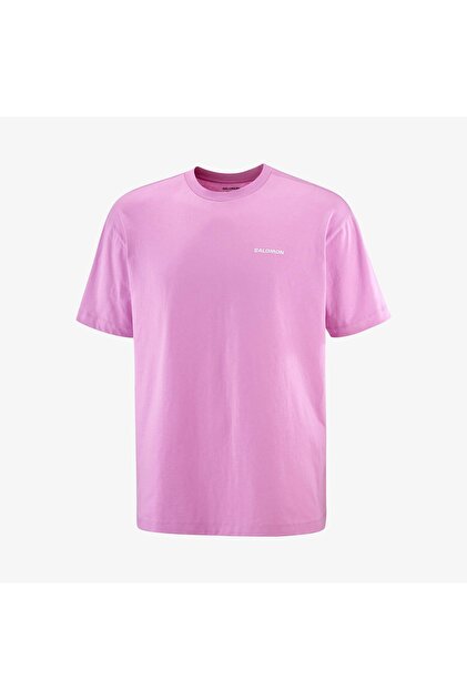 Salomon CHEST LOGO RELAXED Erkek Tişört Cyclamen LC2687000