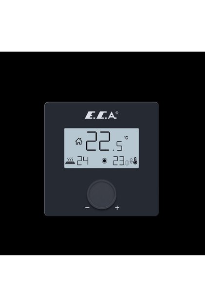 Dijital Oda Termostatı Lcd Çevirmeli Siyah 601021051