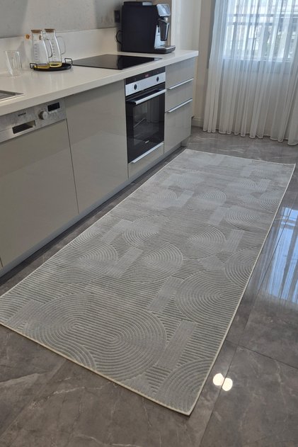 Yıkanabilir pamuklu İskandinav Tarzı Premium Puffy Peluş Yolluk – Salon ve Koridor Halısı (75)