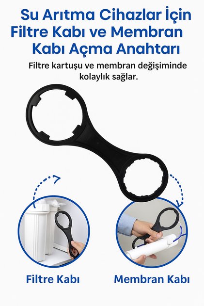 Su Arıtma Cihazları Için Filtre Kabı Ve Membran Kabı Açma Anahtarı
