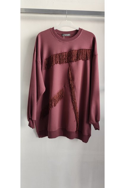 My City Saçaklı sweatshirt