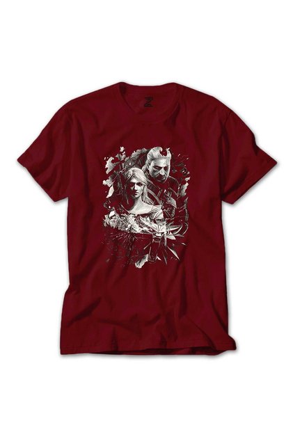 The Witcher Ciri Color T-Shirt Red Color 2XL Size